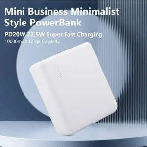 20000mah White Pd20w 22.5w Super Fast Charging Power Bank With Led Flashlight, High Capacity & Convenient, Suitable For Mobile Devices White