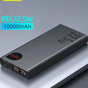 Power Bank 10000mAh With 22.5W PD Fast Charging Power Bank Portable Battery Charger Compatible With Iphone 16 15 14 13 12 Pro Max Xiaomi Black