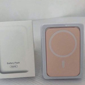 Wireless Portable Charger Without Cable, 10000mAh Bulky Magnetic Power Bank With Lightning Interface, 5000mAh Mag-Safe Battery Pack For IPhone 15/14/13/12 Series Pink-10000mAh-Lightning Interface-without Cable