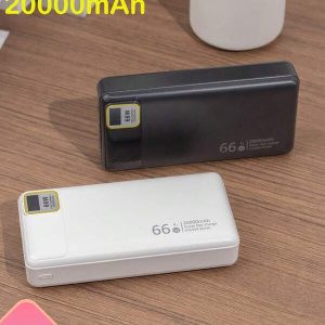 Portable Power Bank 20000mAh USB-C And USB-A 66W Super Fast Charging, Easy To Carry Portable Power Bank With LED Smart Digital Display Compatible With Iphone And Android Multicolor